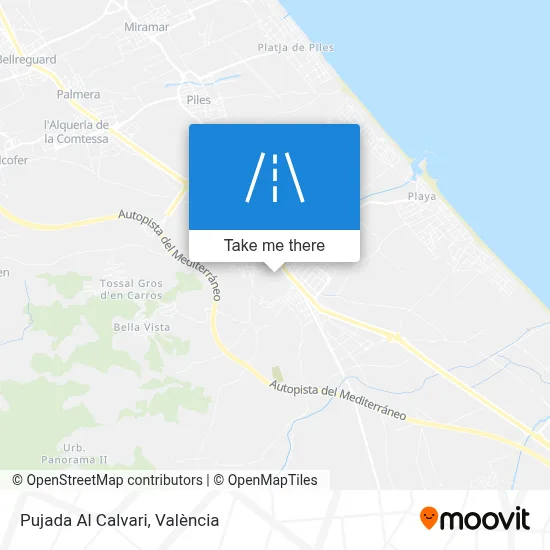 Pujada Al Calvari map