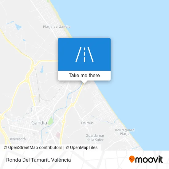 Ronda Del Tamarit map