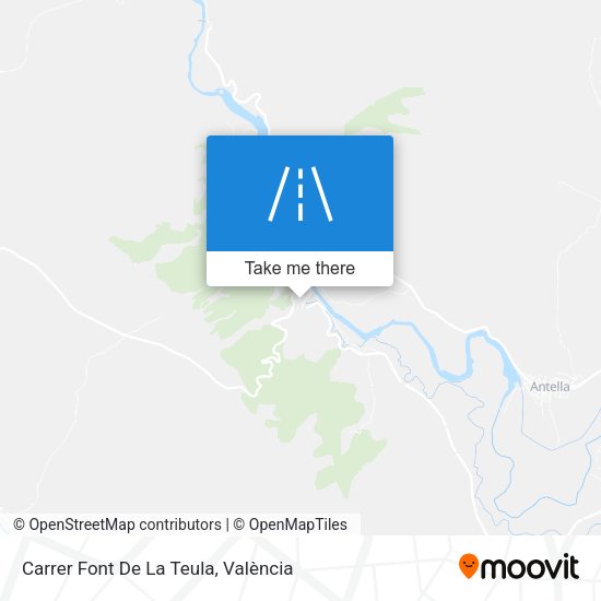 Carrer Font De La Teula map