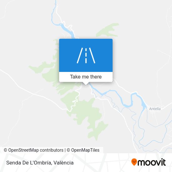 Senda De L'Ombría map