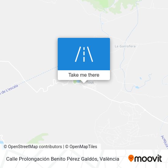 Calle Prolongación Benito Pérez Galdós map