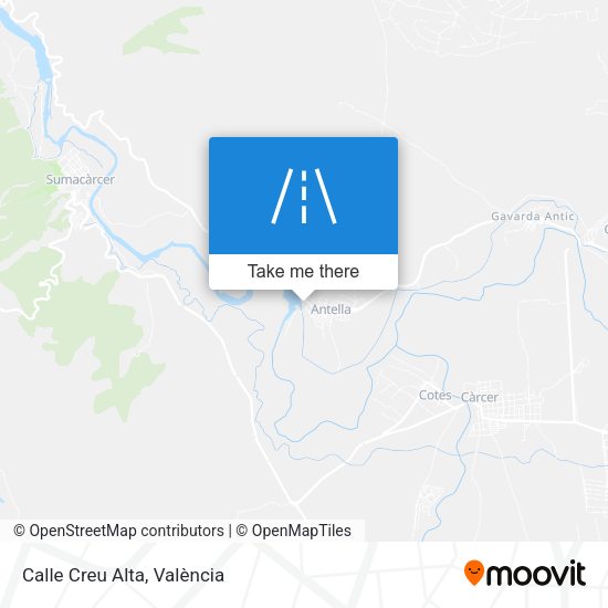 Calle Creu Alta map