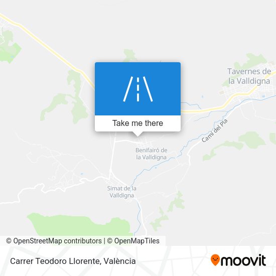 Carrer Teodoro Llorente map