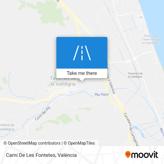 Camí De Les Fontetes map