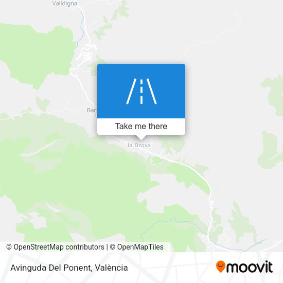 Avinguda Del Ponent map