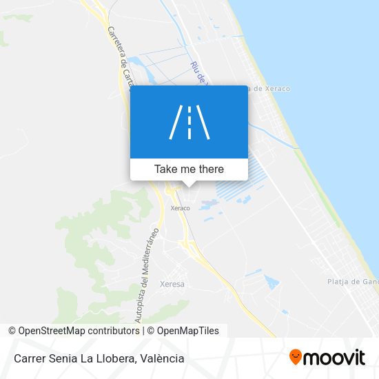 Carrer Senia La Llobera map