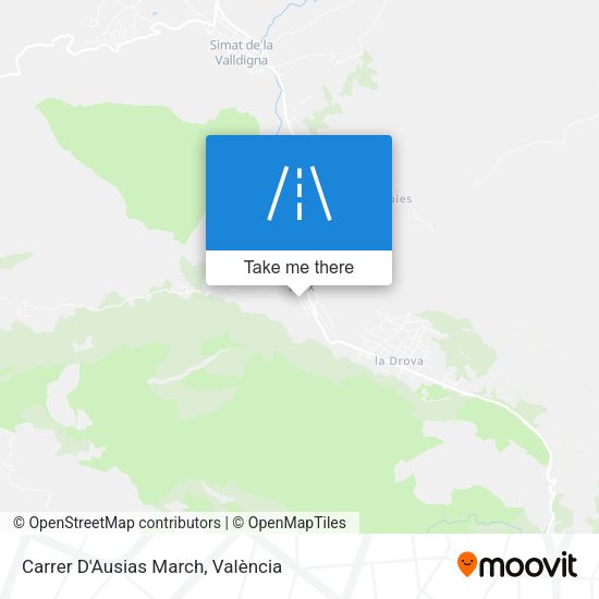 Carrer D'Ausias March map
