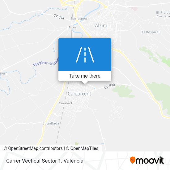 Carrer Vectical Sector 1 map