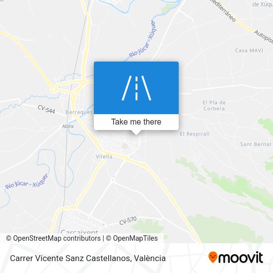 Carrer Vicente Sanz Castellanos map