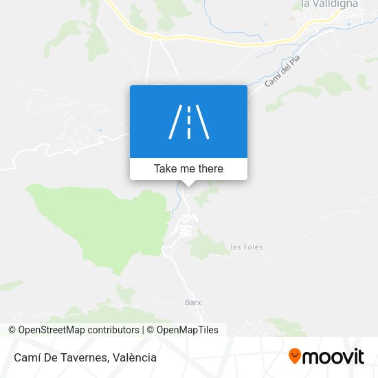 Camí De Tavernes map