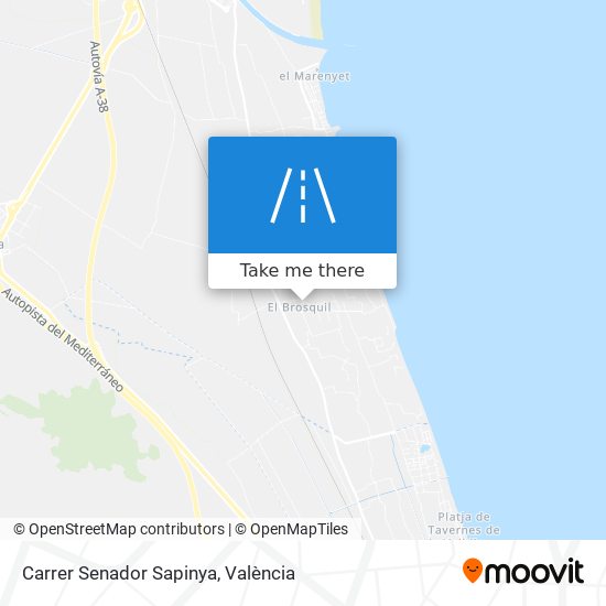 Carrer Senador Sapinya map