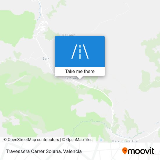 Travessera Carrer Solana map