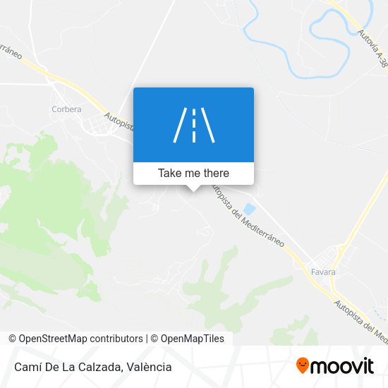 Camí De La Calzada map