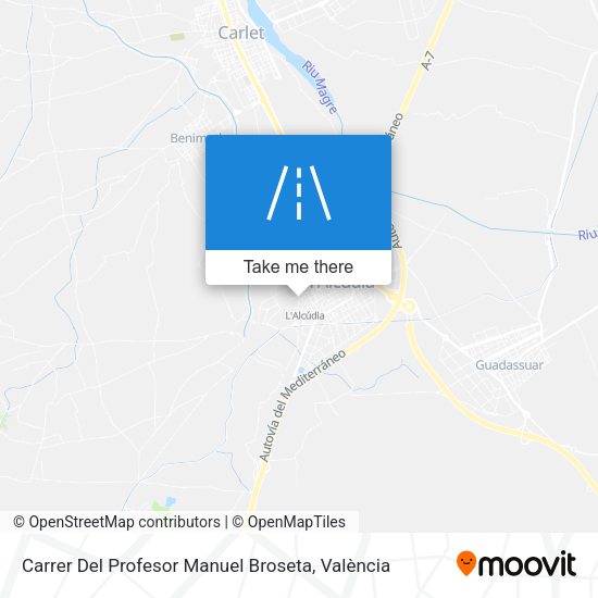 Carrer Del Profesor Manuel Broseta map