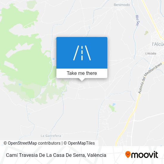 Camí Travesia De La Casa De Serra map
