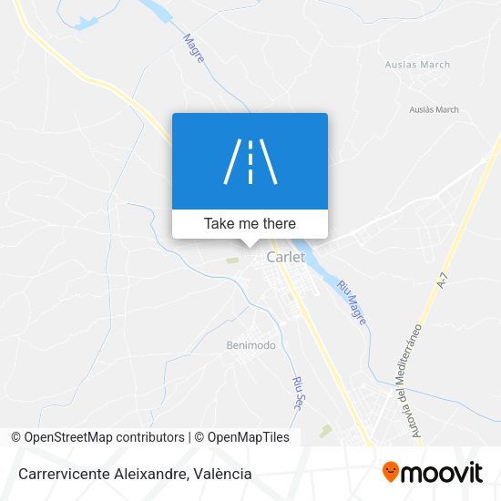 Carrervicente Aleixandre map