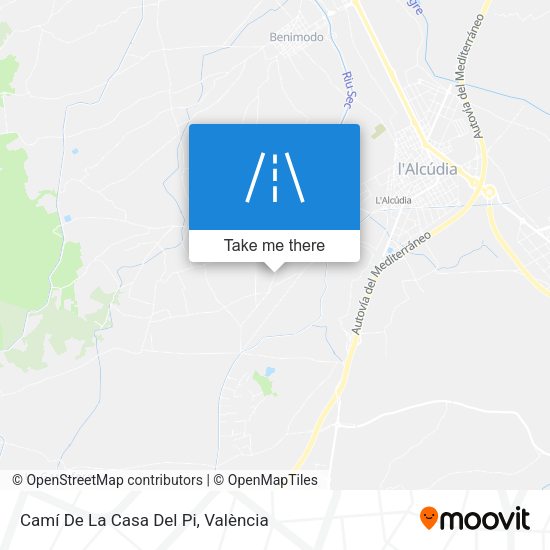 Camí De La Casa Del Pi map