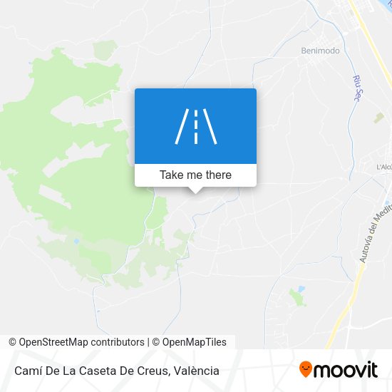 Camí De La Caseta De Creus map