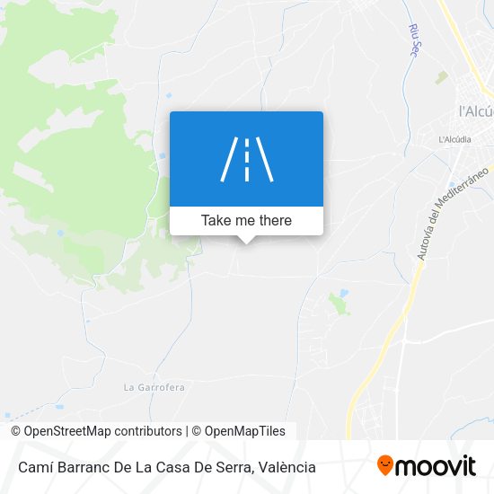 Camí Barranc De La Casa De Serra map