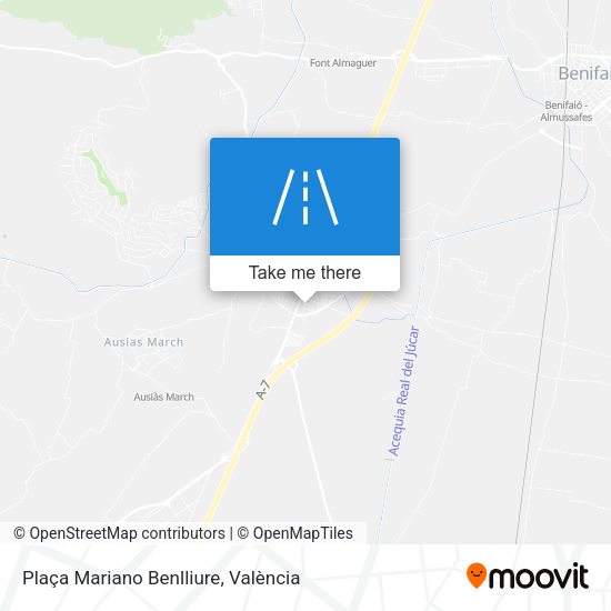 Plaça Mariano Benlliure map