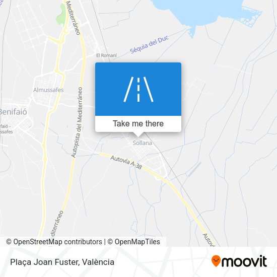 Plaça Joan Fuster map