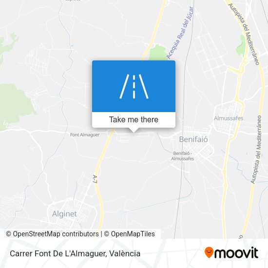 Carrer Font De L'Almaguer map