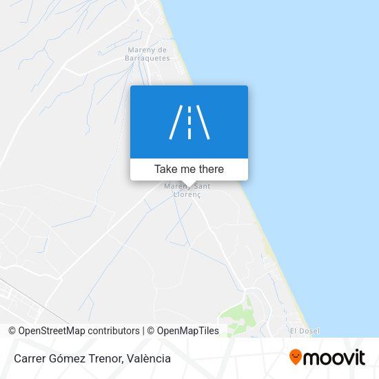 Carrer Gómez Trenor map