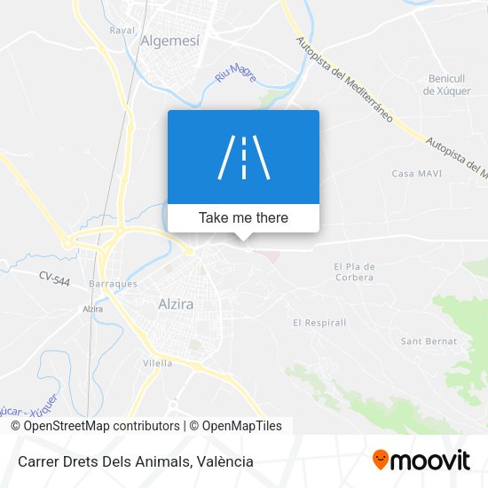 Carrer Drets Dels Animals map