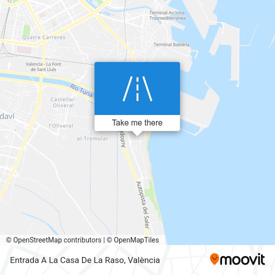 Entrada A La Casa De La Raso map