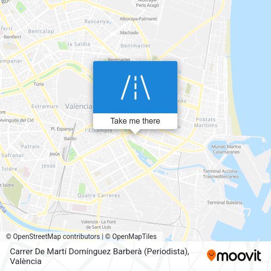Carrer De Martí Domínguez Barberà (Periodista) map