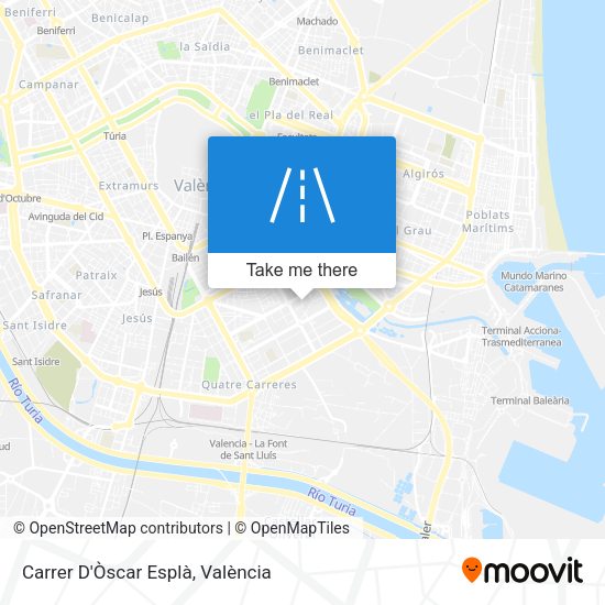 Carrer D'Òscar Esplà map