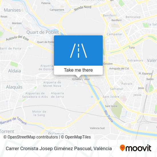 Carrer Cronista Josep Giménez Pascual map