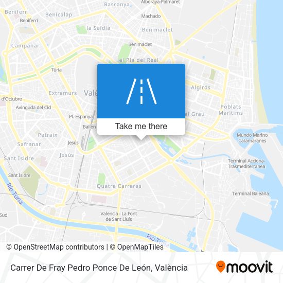 Carrer De Fray Pedro Ponce De León map