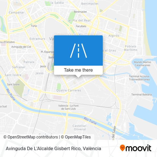 Avinguda De L'Alcalde Gisbert Rico map