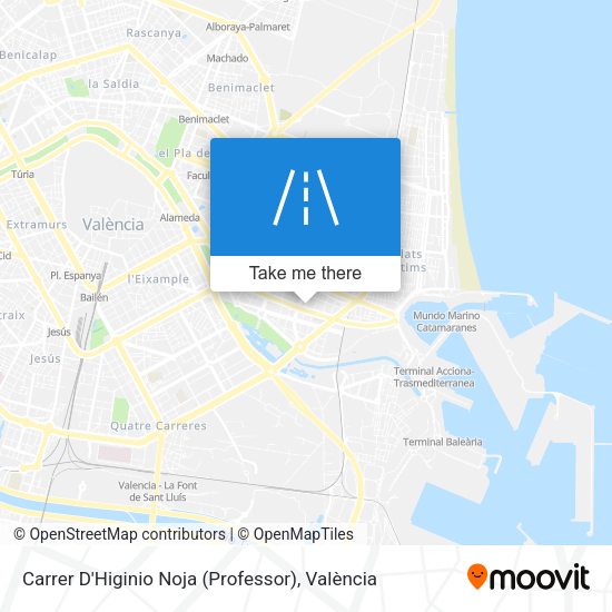 Carrer D'Higinio Noja (Professor) map