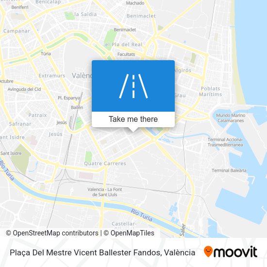 Plaça Del Mestre Vicent Ballester Fandos map