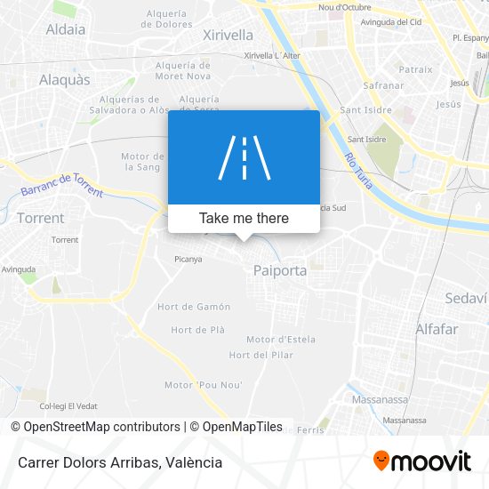 Carrer Dolors Arribas map