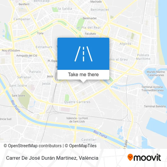 mapa Carrer De José Durán Martínez