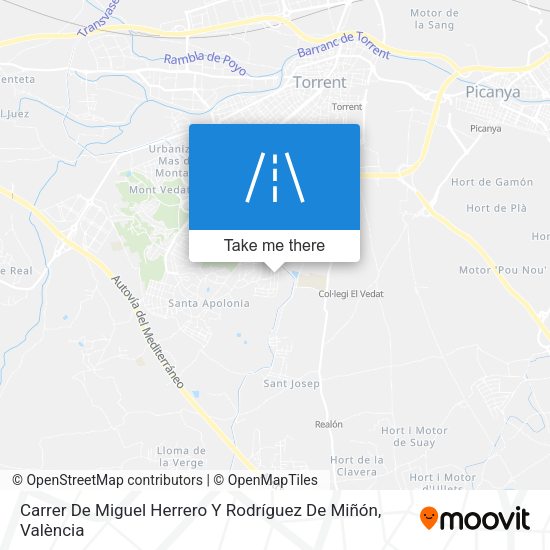 Carrer De Miguel Herrero Y Rodríguez De Miñón map