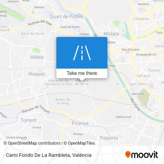Camí Fondo De La Rambleta map