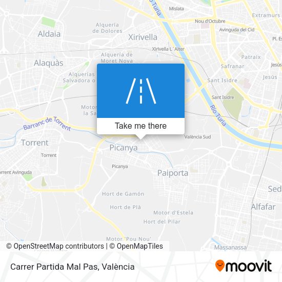 Carrer Partida Mal Pas map