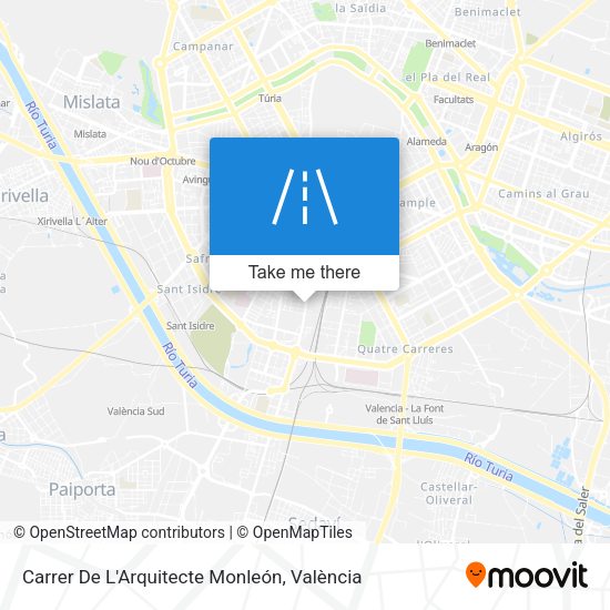 Carrer De L'Arquitecte Monleón map