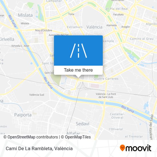 Camí De La Rambleta map