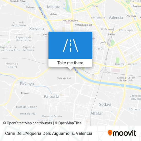 Camí De L'Alqueria Dels Aiguamolls map