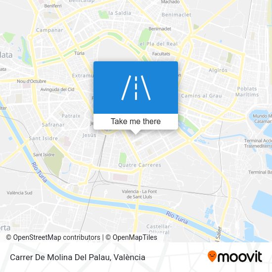 Carrer De Molina Del Palau map