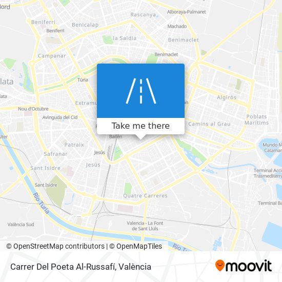 mapa Carrer Del Poeta Al-Russafí