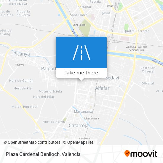 mapa Plaza Cardenal Benlloch
