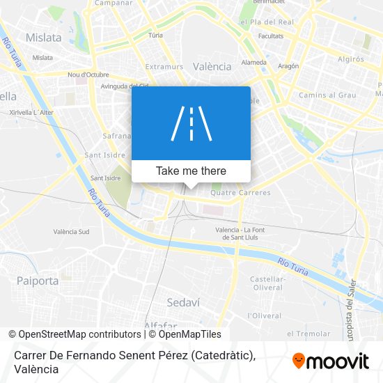 Carrer De Fernando Senent Pérez (Catedràtic) map