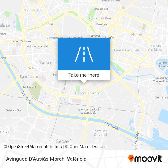 Avinguda D'Ausiàs March map