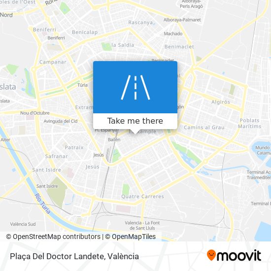 mapa Plaça Del Doctor Landete